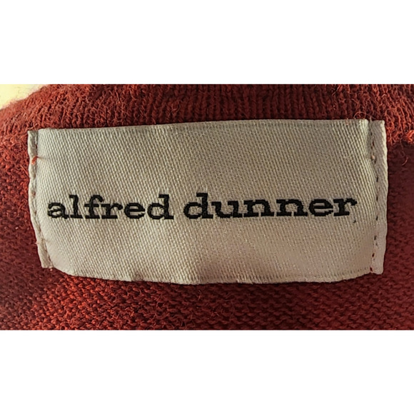 Alfred Dunner Brunt Red Sort Sleeve Embroidered Flowers Sweater Women's Size XL - Picture 5 of 6